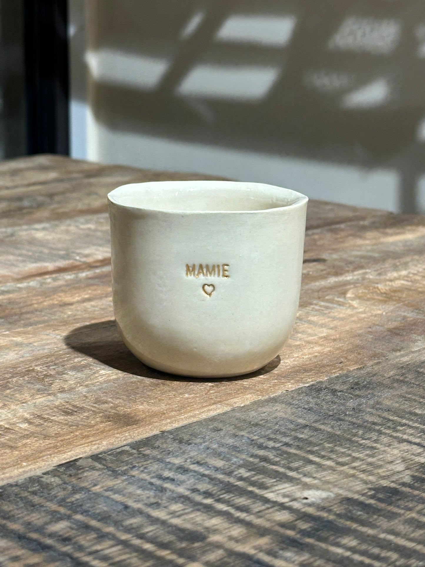 Céramiques Artisanales - Tasses en Grès Blanc