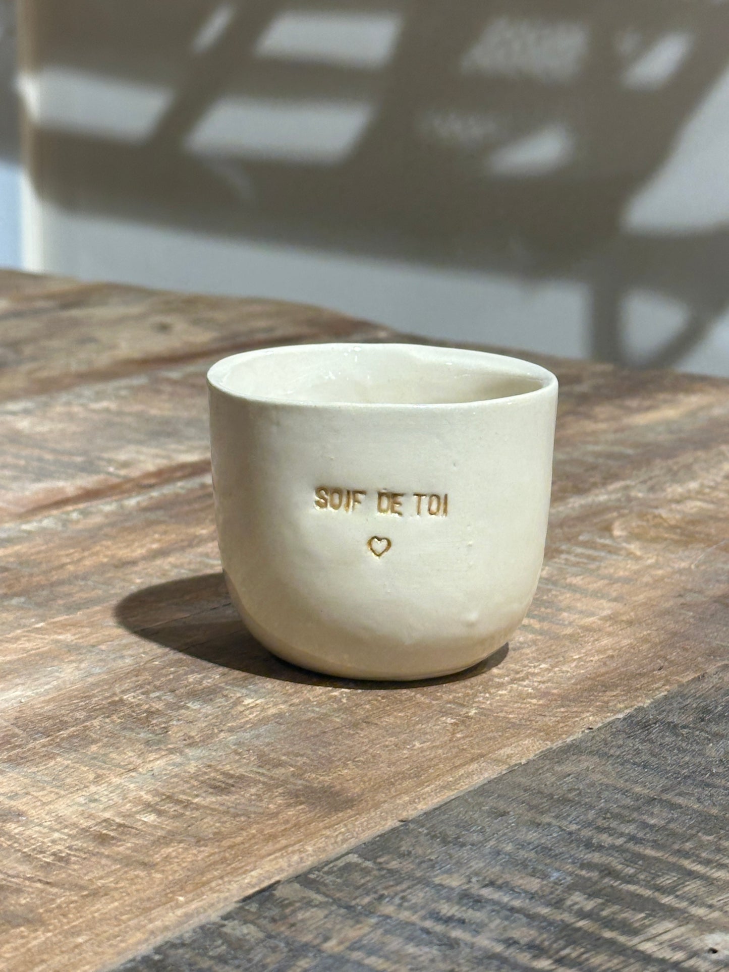 Céramiques Artisanales - Tasses en Grès Blanc