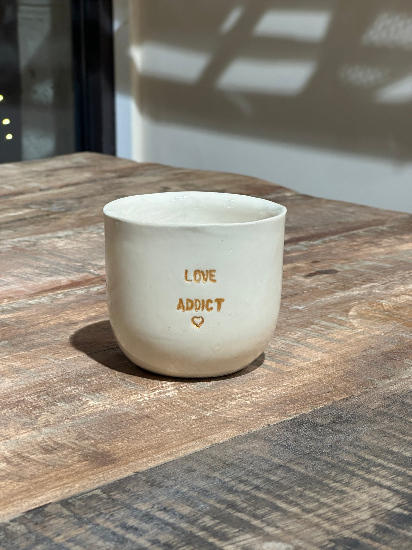 Céramiques Artisanales - Tasses en Grès Blanc