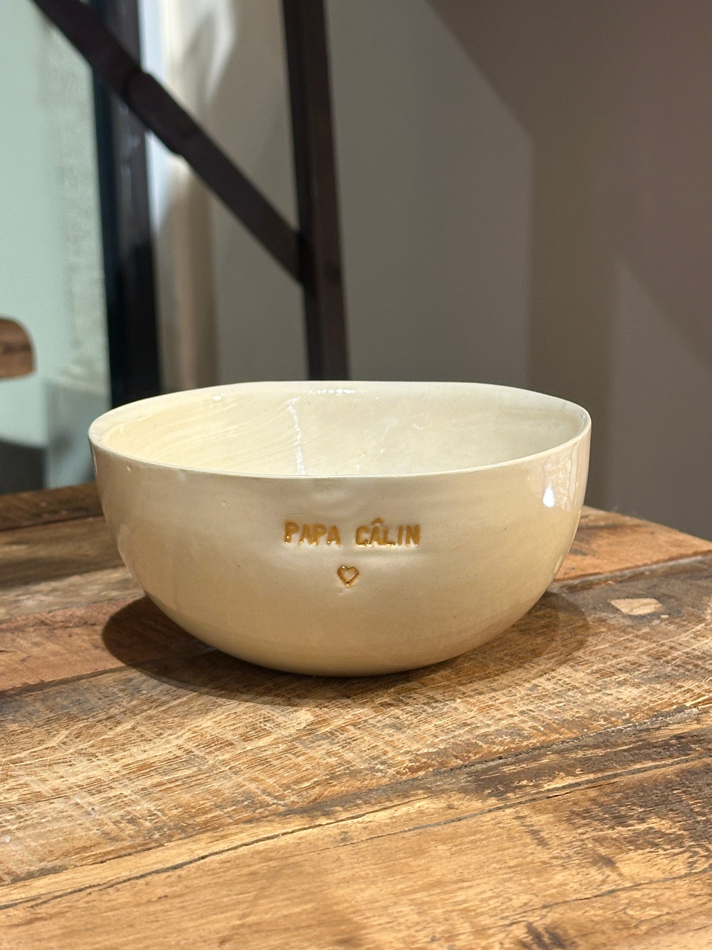 Céramiques Artisanales - Bol en grès blanc