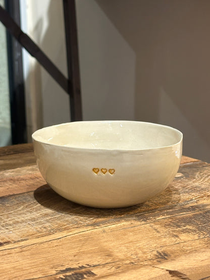 Céramiques Artisanales - Bol en grès blanc