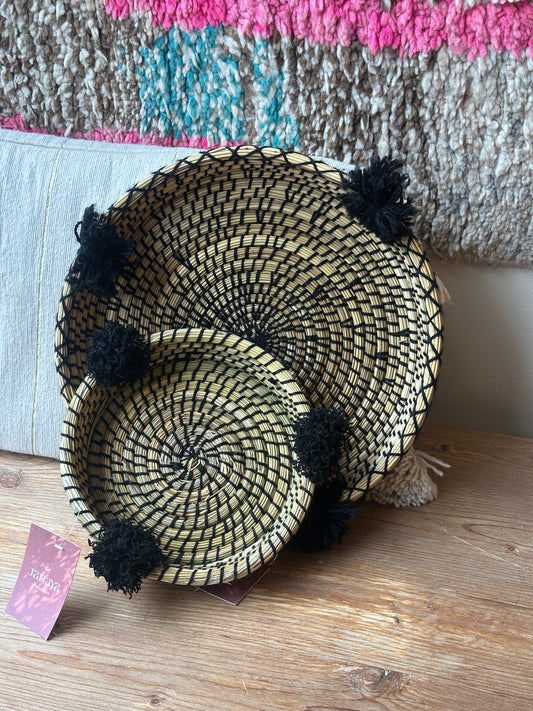 Plateau artisanal osier bicolore