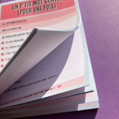 Bloc-notes Un P’tit Mot Gentil – A6