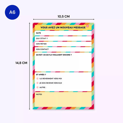 Bloc-notes Vous Avez Un Message – A6