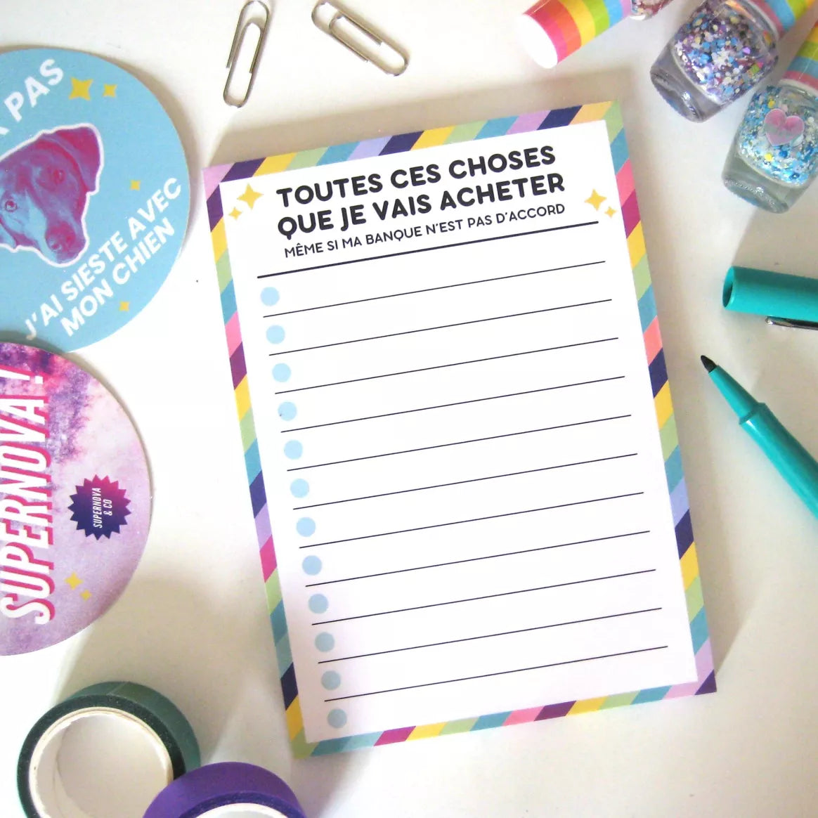 Liste de Courses A6 – Humour Cadeau Utile 🛍