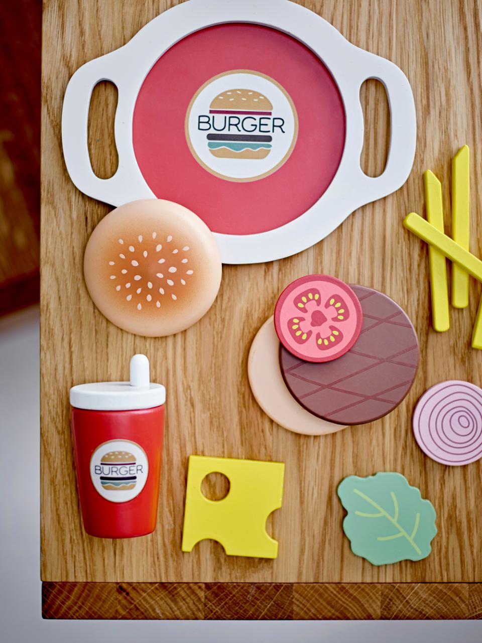 Jools Set de jeu Fast Food - aliments - Marron, FSC®100%