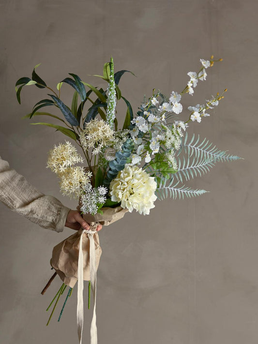 Symphonie Bouquet, Blanc, Fleurs artificielles