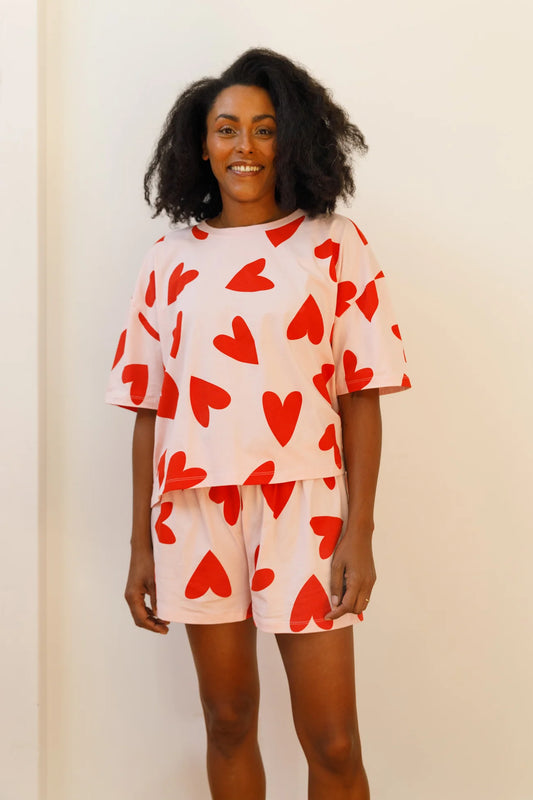 Pyjama coton BIO - Mi Amor Rose - WE ARE JOLIES