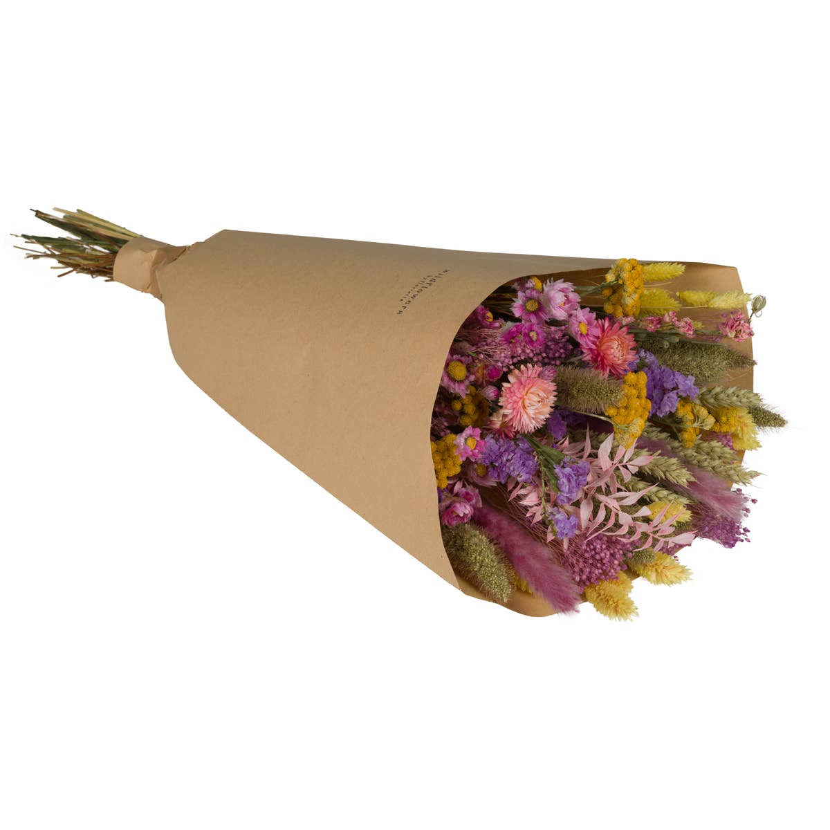 Bouquet printanier de fleurs séchées - Bouquet de champs - Blossom Lilas