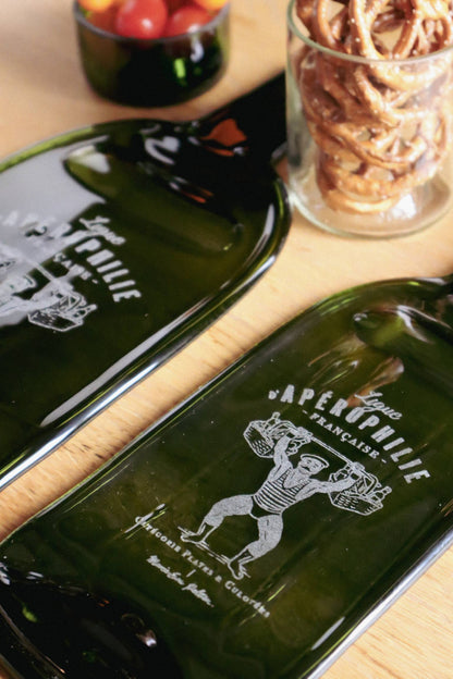 LES PLATES illustrées Apérophilie - vertes
