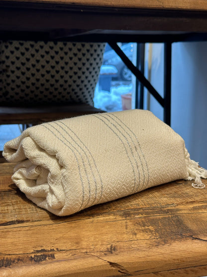 Fouta 100% coton – Fabrication artisanale Maroc