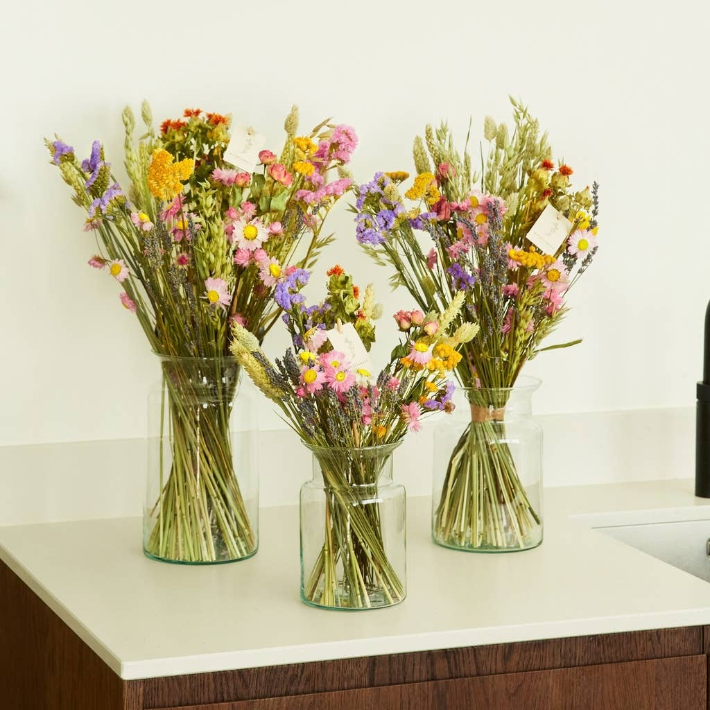 Bouquet printanier de fleurs séchées - Bouquet de champs - Multi