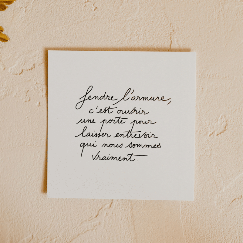 Carte GreenMa “Fendre l’armure” – message inspirant imprimé en France