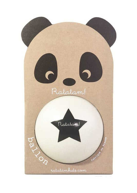 Petit ballon panda blanc 12 cm