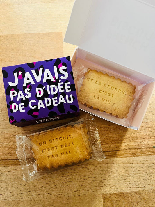 Coffret 4 biscuits - J'avais pas d'idée de cadeau