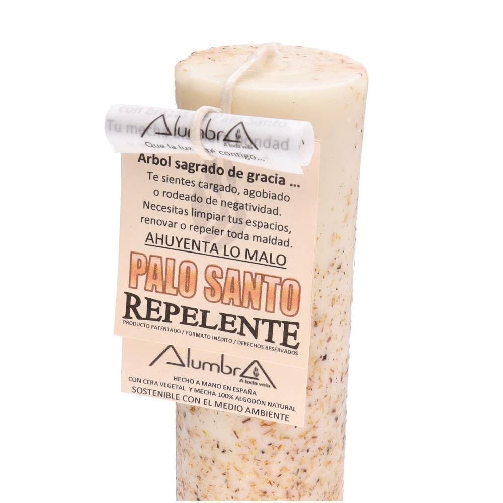 Bougie rituelle répulsive au Palo Santo