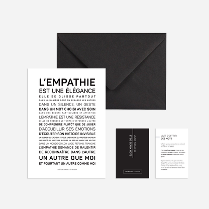 Affiche L'empathie est une élégance : MINI A6 10.5 x 14.8 mm