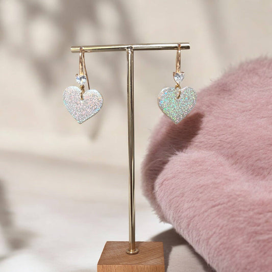 BOUCLES D'OREILLES - Amour irisé