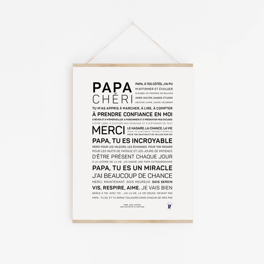 Affiche Papa chéri