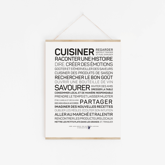 Affiche Cuisiner: MINI A6 10.5 x 14.8 mm