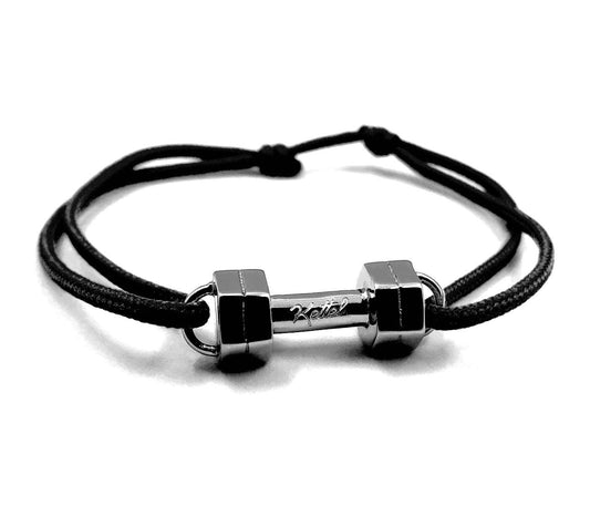 Bracelet Haltère - Acier