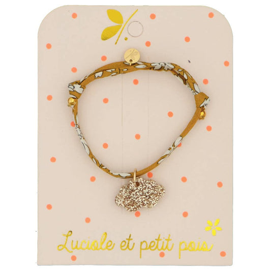 Bracelet Liberty - Capel moutarde (nuage or)