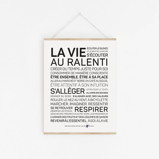 Affiche La vie au ralenti A6