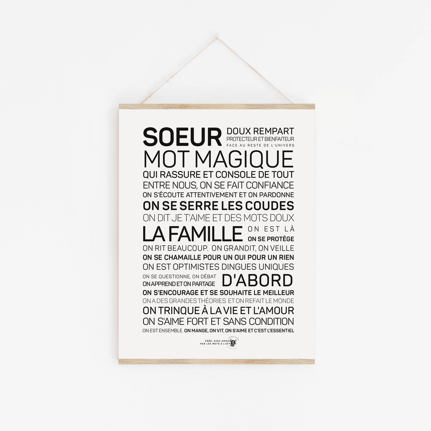 Affiche Soeur