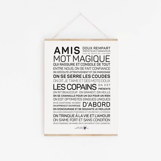 Affiche Amis, mot magique