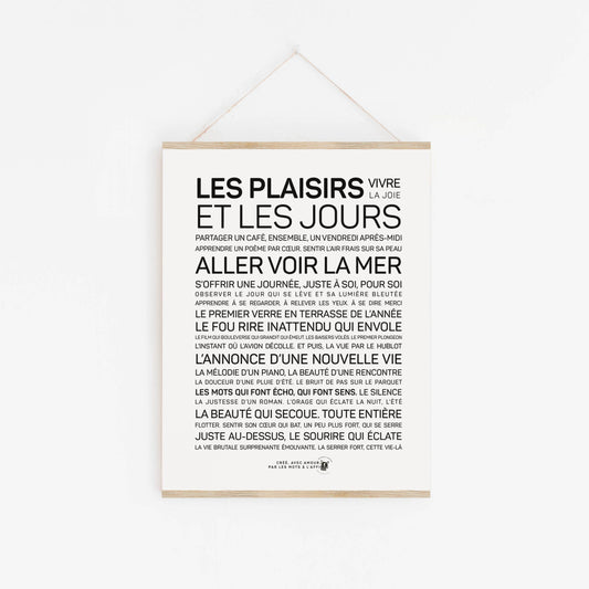 Affiche Les plaisirs et les jours