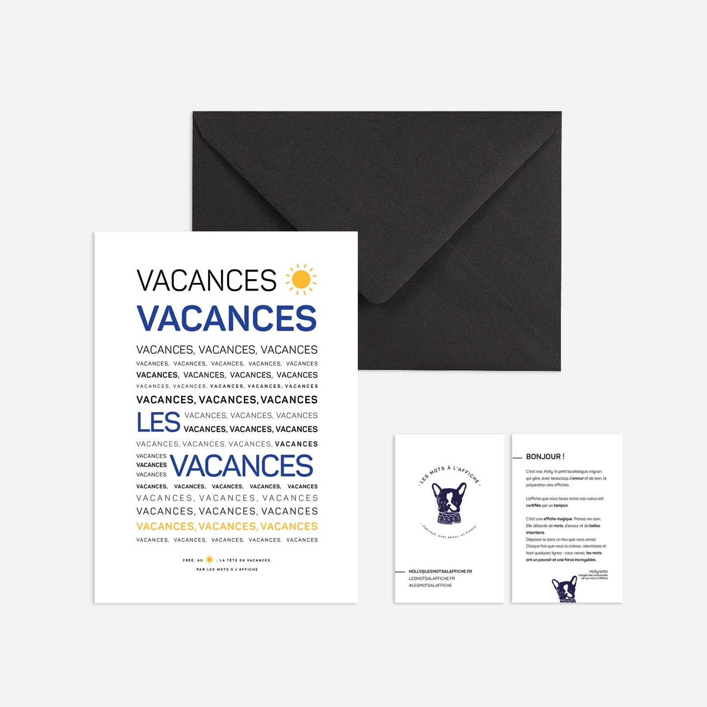 Affiche Vacances: A4 21 x 29.7 mm