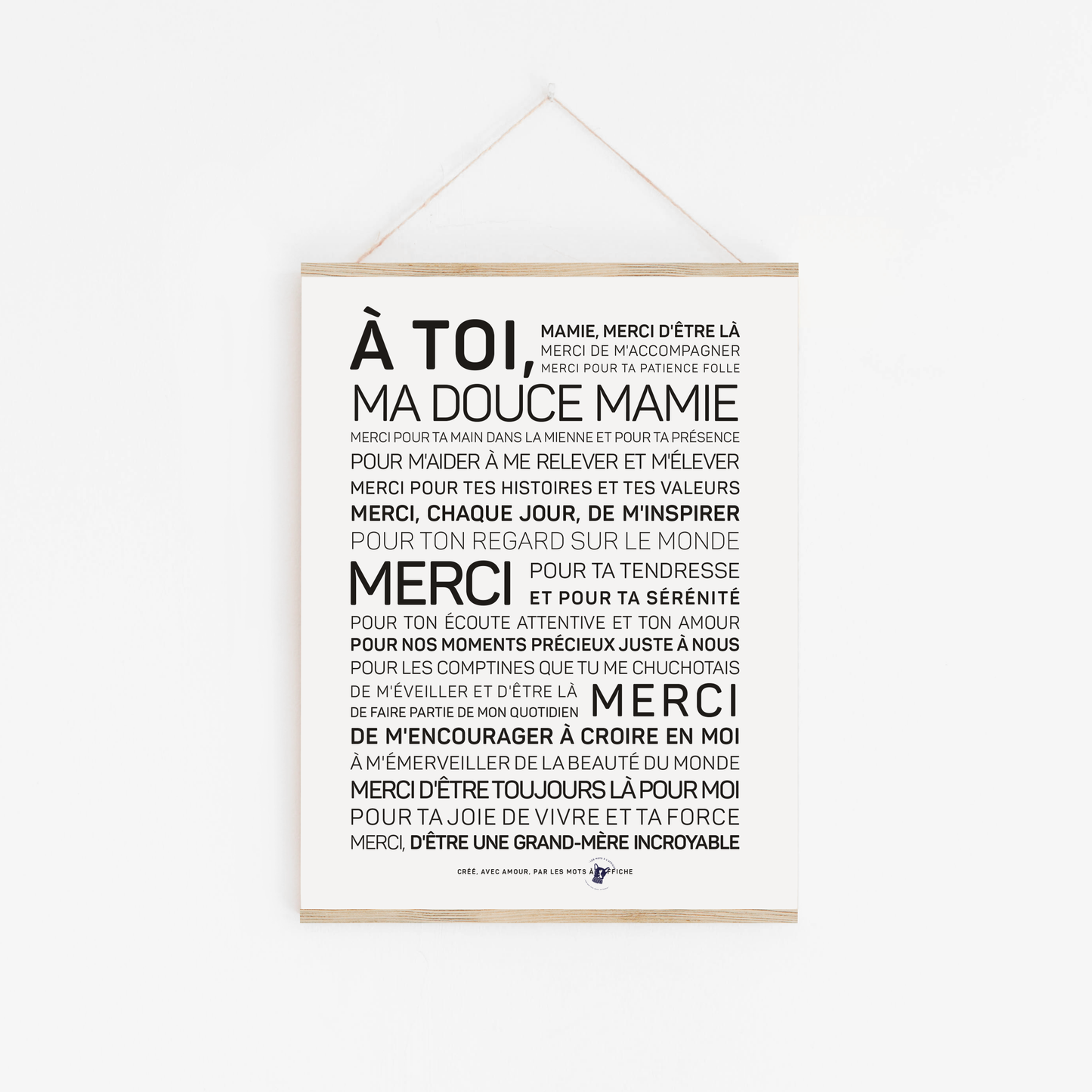 Affiche Ma mamie: MINI A6 10.5 x 14.8 mm