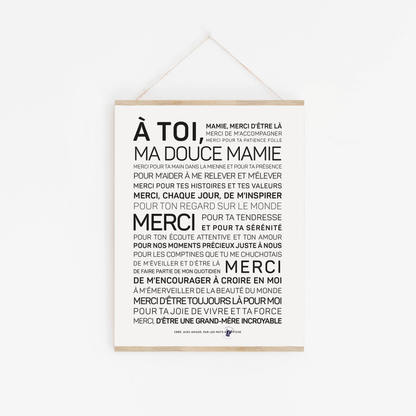 Affiche Ma mamie: MINI A6 10.5 x 14.8 mm